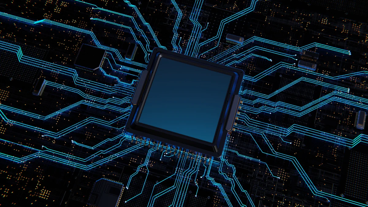 Processeur informatique représentant une infrastructure d’IA locale
